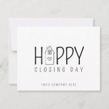 Mooie huis gelukkige sluitingsdag