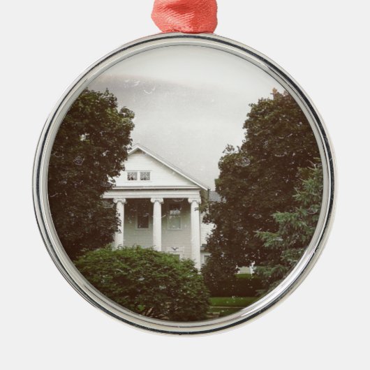 Mooie huis metalen ornament (Voorkant)