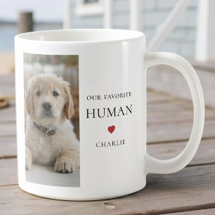 Mooie huisdier foto hond naam modern eenvoudig koffiemok