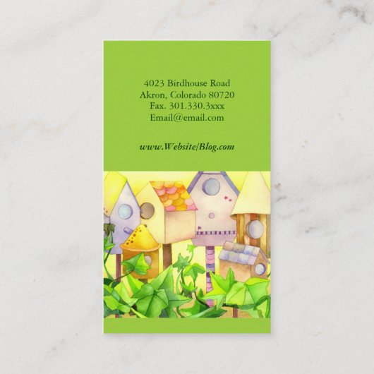 Mooie huizen makelaars visitekaartje (Achterkant)