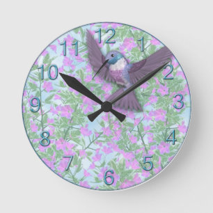 Mooie Hummingbird Clock Ronde Klok