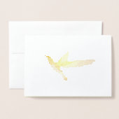 Mooie Hummingbird Folie Kaarten (Voorkant met envelop)