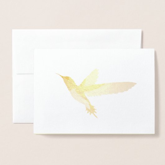 Mooie Hummingbird Folie Kaarten (Voorkant met envelop)