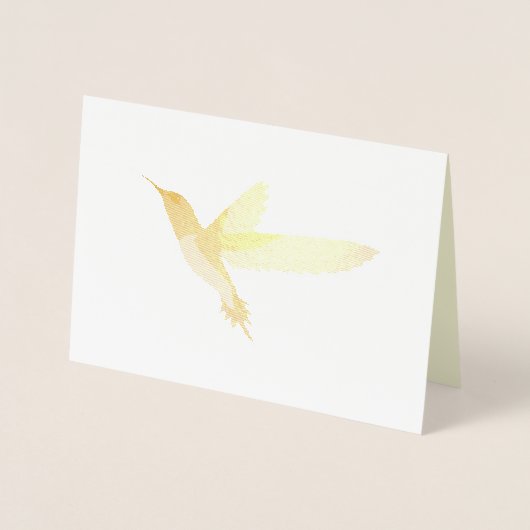 Mooie Hummingbird Folie Kaarten (Voorkant)