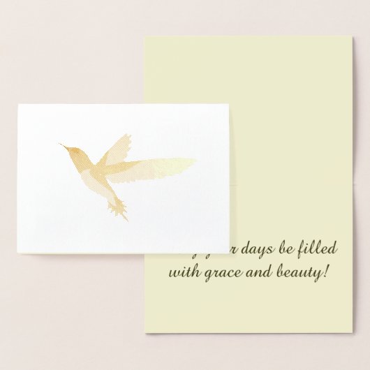 Mooie Hummingbird Folie Kaarten (Display)