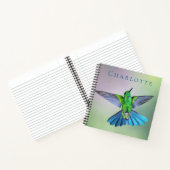 Mooie Hummingbird Foto Aangepast Notitieboek (Binnen)