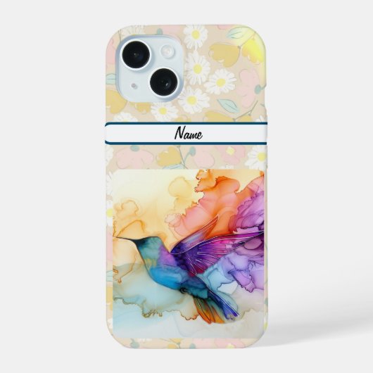 Mooie Hummingbird iPhone 15 Case (Achterkant)