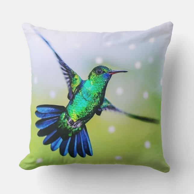 Mooie Hummingbird Kussen (Voorkant)