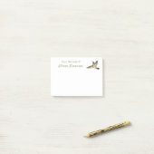 Mooie Hummingbird Monogrammed Post-it® Notes (Op bureau)