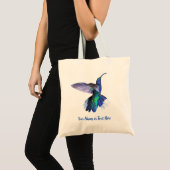 Mooie Hummingbird op maat Tote Bag (Voorkant (product))