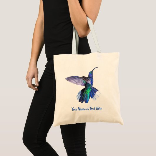Mooie Hummingbird op maat Tote Bag (Voorkant (product))