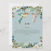 Mooie HUMMINGBIRDS-koppel Kaart (Achterkant)