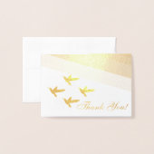 Mooie Hummingvogels Dank je wel Folie Kaarten (Voorkant met envelop)