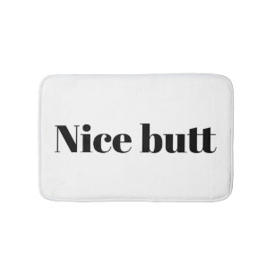 Mooie humor met stuiktypografie badmat