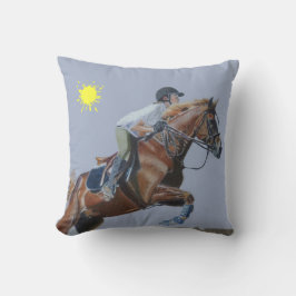 Mooie Hunter Jumper Horse American MoJo Pillow Kussen