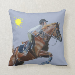 Mooie Hunter Jumper Horse American MoJo Pillow Kussen