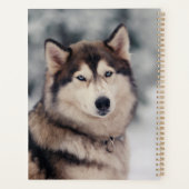 Mooie Husky in de buitenlucht Planner (Achterkant)