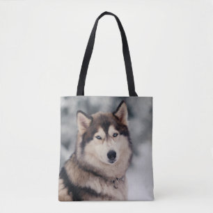 Mooie Husky in de buitenlucht Tote Bag