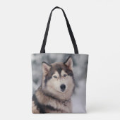 Mooie Husky in de buitenlucht Tote Bag (Achterkant)