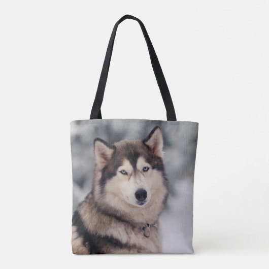 Mooie Husky in de buitenlucht Tote Bag (Achterkant)