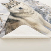 Mooie Husky Sherpa Deken (3/4)