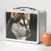 Mooie Husky Worp Kussen (In situ)