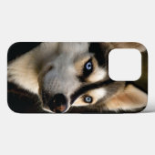 Mooie Husky Worp Kussen Case-Mate iPhone Case (Achterkant (horizontaal))