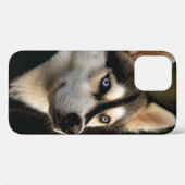 Mooie Husky Worp Kussen Case-Mate iPhone Case (Achterkant (horizontaal))