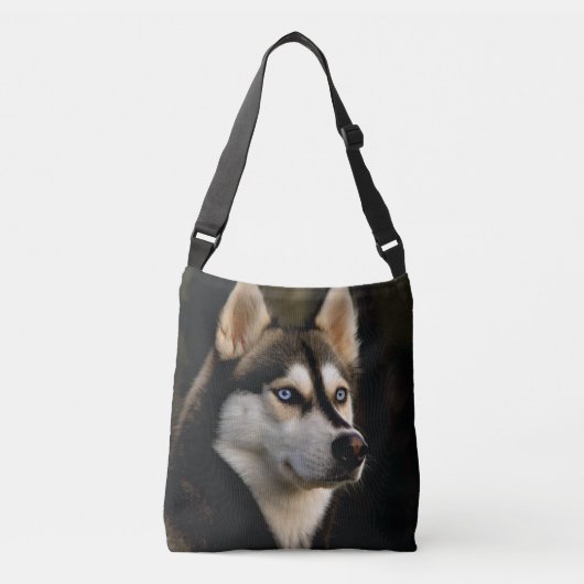 Mooie Husky Worp Kussen Crossbody Tas (Voorkant)
