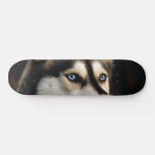 Mooie Husky Worp Kussen Persoonlijk Skateboard (Horizontaal)