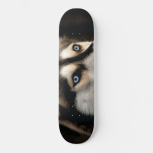 Mooie Husky Worp Kussen Persoonlijk Skateboard