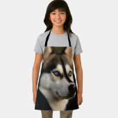 Mooie Husky Worp Kussen Schort (Insitu)