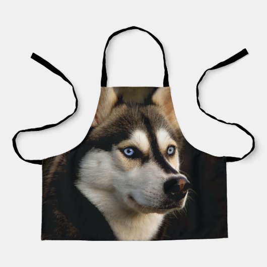 Mooie Husky Worp Kussen Schort (Voorkant)