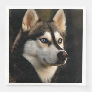 Mooie Husky Worp Kussen Servet