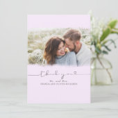 Mooie hutbruiloft Dank je foto Bedankkaart (Staand voorkant)