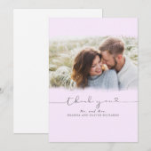 Mooie hutbruiloft Dank je foto Bedankkaart (Voorkant / Achterkant)