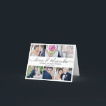 Mooie Huwelijks Trouwkaart - Wit Bedankkaart<br><div class="desc">Stuur uw eerste correspondentie als pasgetrouwd stel met deze stijlvolle en moderne kaart die uw vrienden en familie zeker zullen aanbidden! Ook verkrijgbaar in andere kleuren.  Design © berryberrysweet.com</div>