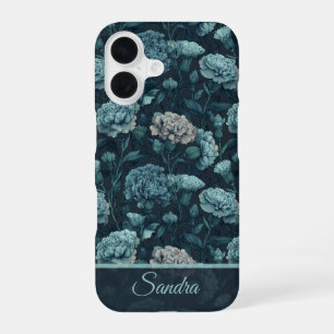 Mooie Huwelijkscadeau Anjer Bloem Naam iPhone 16 Hoesje