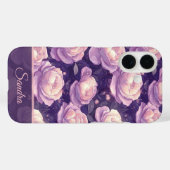 Mooie Huwelijkscadeau Roos Bloem Naam Case-Mate iPhone Case (Achterkant (horizontaal))