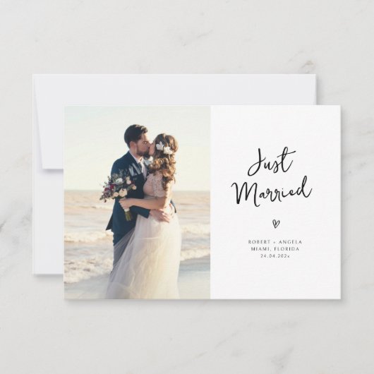 mooie huwelijksverklaring bedankkaart (Voorkant)