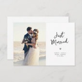 mooie huwelijksverklaring bedankkaart (Voorkant / Achterkant)