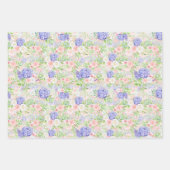 Mooie Hydangeas, Seringen en Rozen Inpakpapier Vel (Voorkant 2)