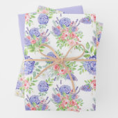 Mooie Hydangeas, Seringen en Rozen Inpakpapier Vel (In situ)