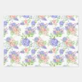 Mooie Hydangeas, Seringen en Rozen Inpakpapier Vel (Voorkant)