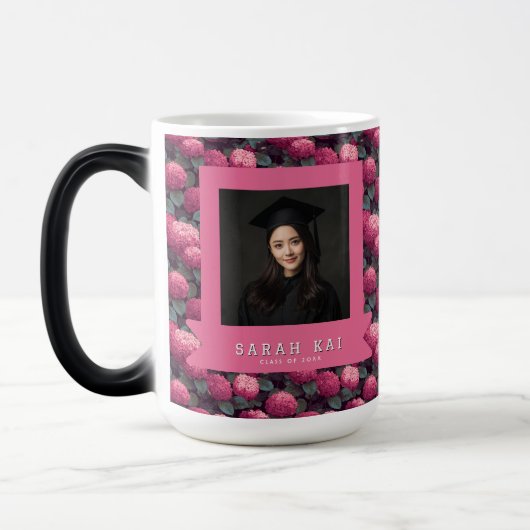 Mooie Hydrangea Bloem Cadeau Voor Hem Afstuderen Magische Mok (Links)