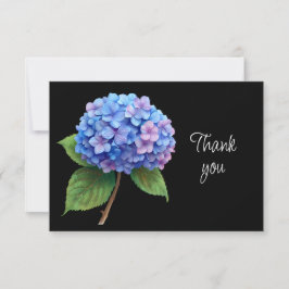 Mooie Hydrangea Bloemen Bedankt Kaart