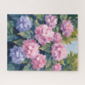 Mooie Hydrangea Bloesems | Bloemenschildering in w Legpuzzel (Horizontaal)