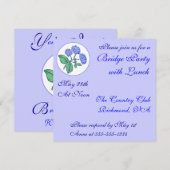 Mooie Hydrangea Brug Feest Kaart (Voorkant / Achterkant)