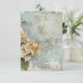 Mooie Hydrangea Dank u kaart (Staand voorkant)