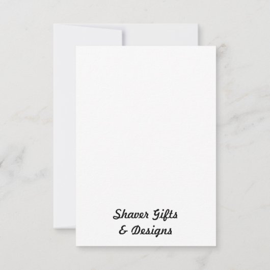 Mooie Hydrangea Dank u kaart (Achterkant)